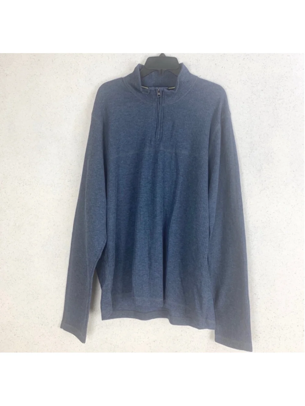 Vintage 1946 Drop Needle Quarter Zip Long-sleeved Men Pullover